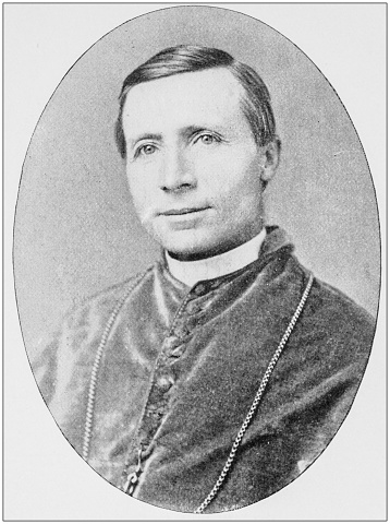 Antique photograph of people from the World: Cardinal Gibbons
