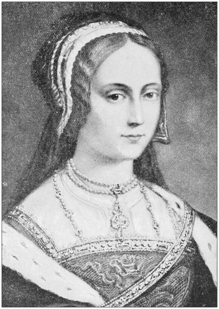 Antique photograph of people from the World: Jane Grey Antique photograph of people from the World: Jane Grey lady jane grey stock illustrations