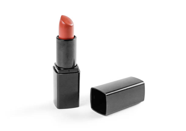 istock Lipstick in black case on white background. Closeup 910851484