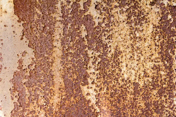 weathered rusty industrial background of a old corroded steel plate