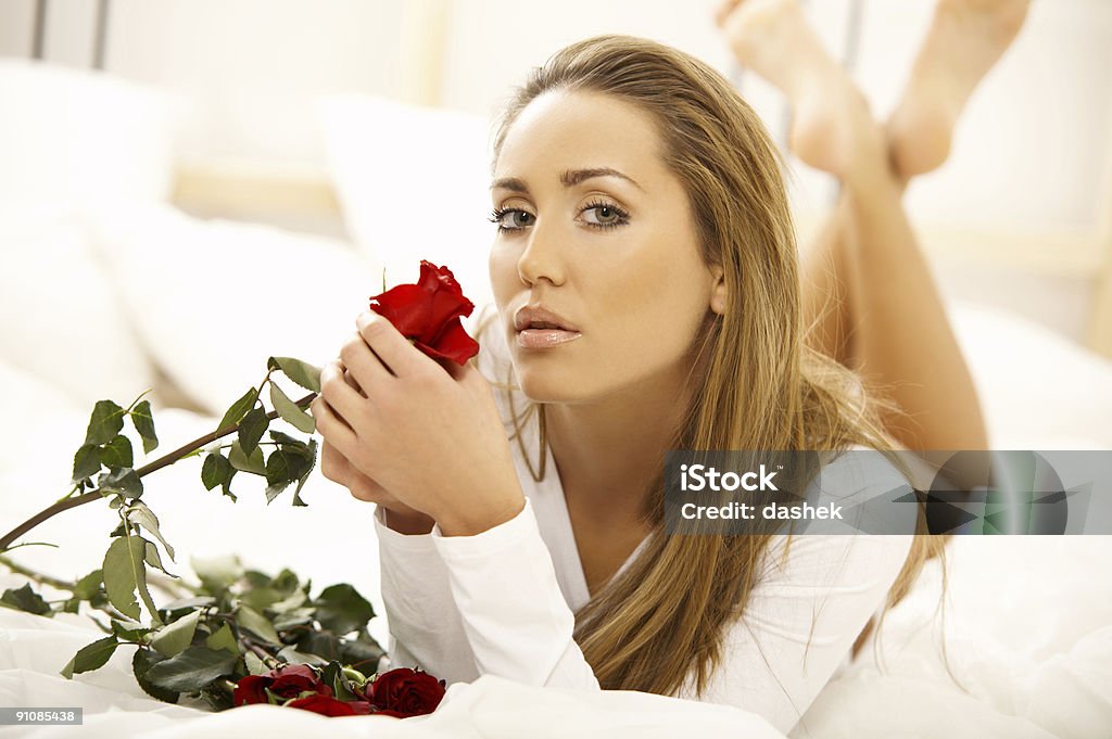 Sweety on bed  Adult Stock Photo