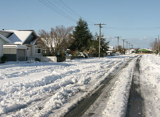 istock Snow on the street 91086002