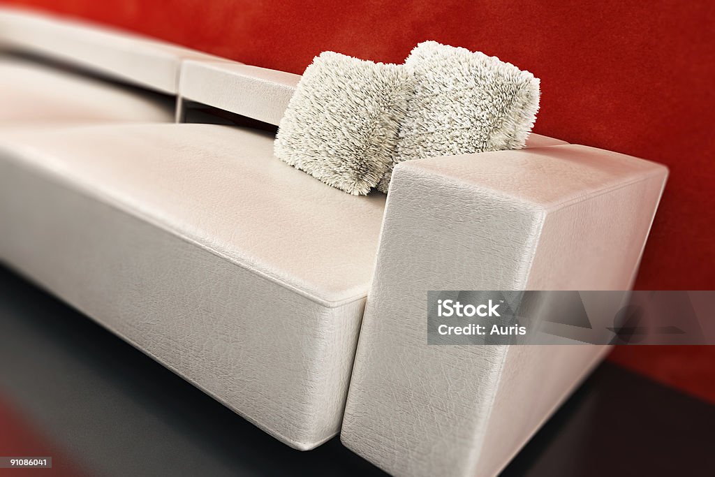 modern couch 3D rendering  Color Image Stock Photo