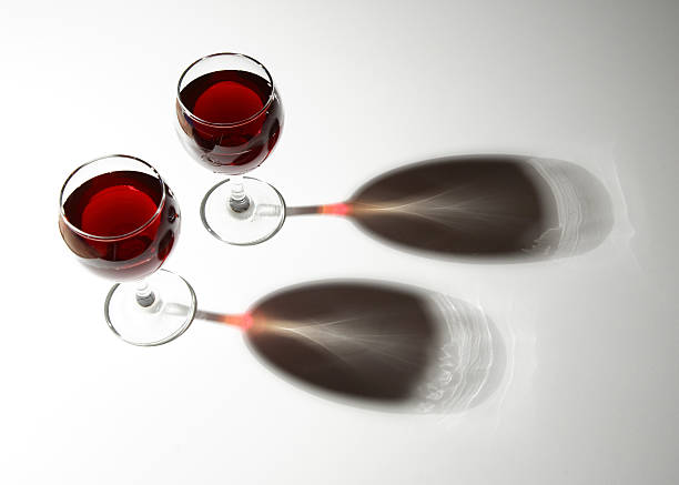 istock Two glasses of red wine 91086115