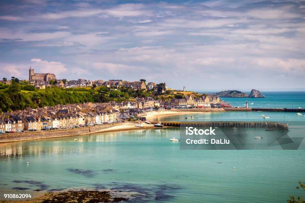 Cancale View City In North Of France Known For Oyster Farming Brittany Stock Photo - Download Image Now