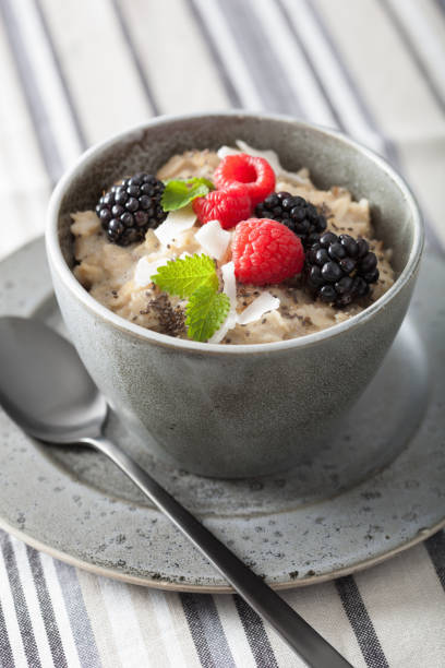 istock healthy breakfast oatmeal porridge with raspberry blackberry 910862626