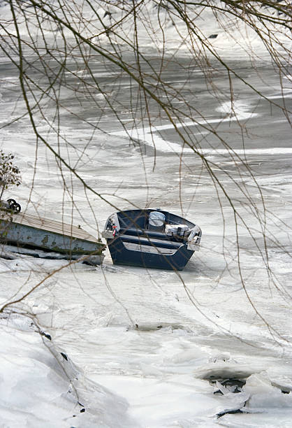 istock Rowboat in Winter Series 91087327