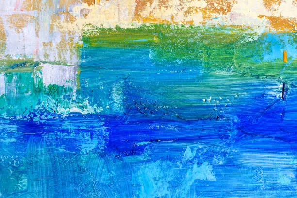 istock abstract oil paint texture on canvas, background 910874126