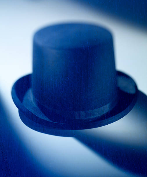 vintage tophat - high society men tuxedo party imagens e fotografias de stock