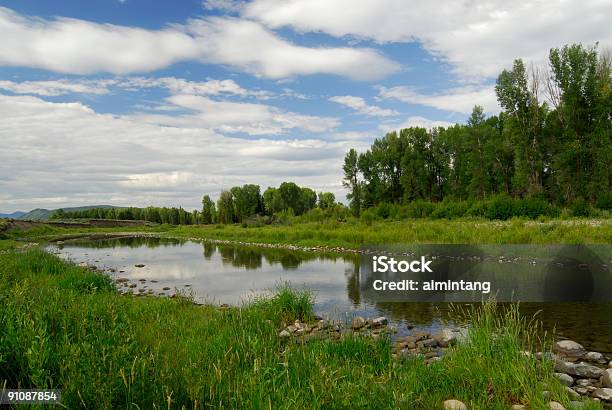 Scenic View At Grand Teton Stock Photo - Download Image Now - Art, Boulder - Rock, Cloud - Sky