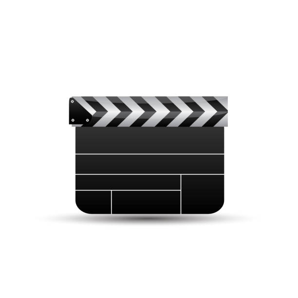 istock Realistic clapper.cinema.Board on a white background.film.time.vector illustration 910889854