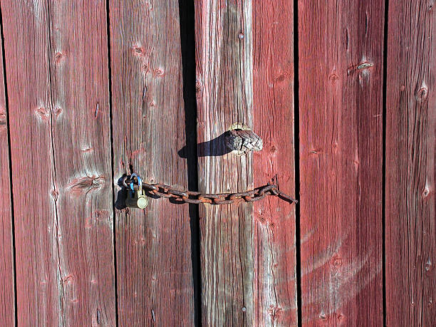 Barn door stock photo