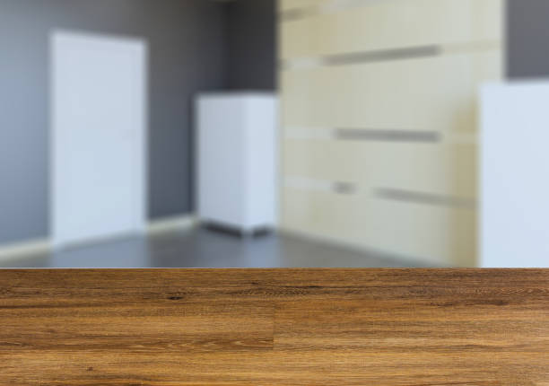 istock Modern office Cabinet. Meeting room.   Wooden table. 910895612