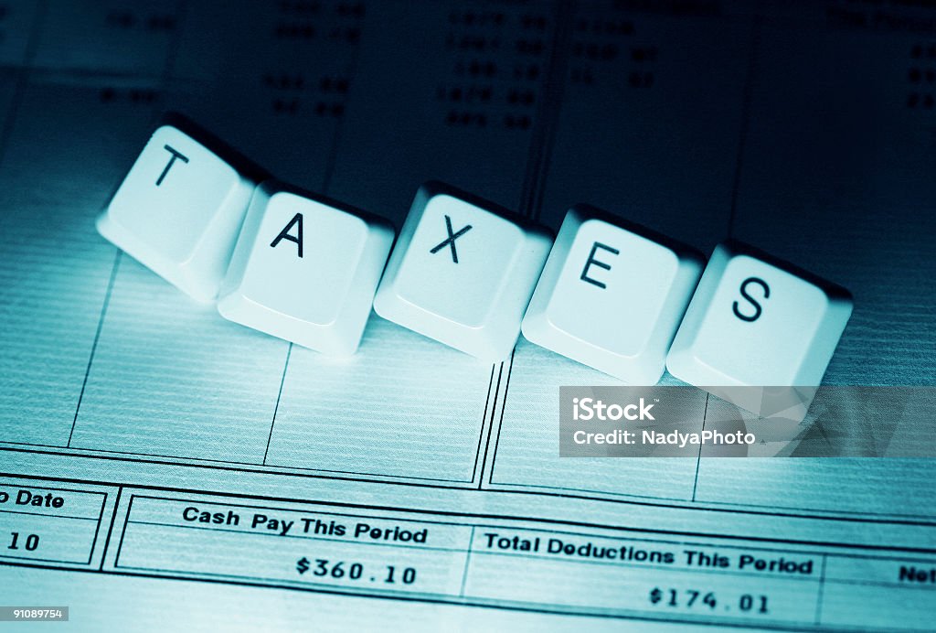 Time To Pay  Bank Statement Stock Photo
