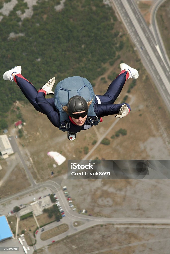 Ouverture du parachute - Photo de Activité de loisirs libre de droits