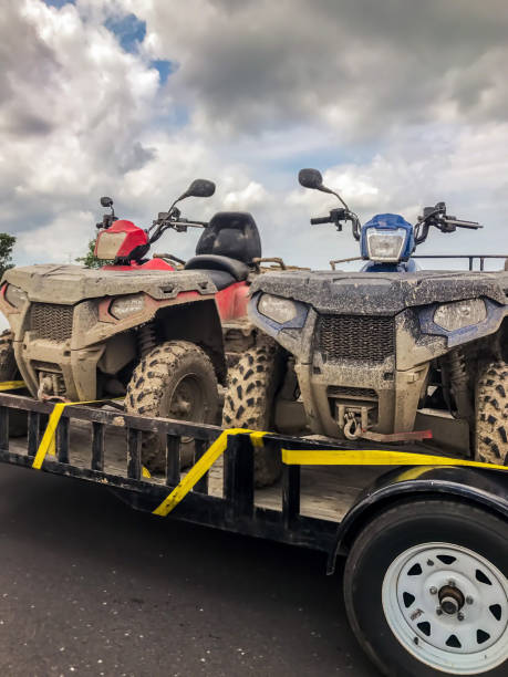 istock Off-Road Vehicles Against Cloudy Sky 910900576