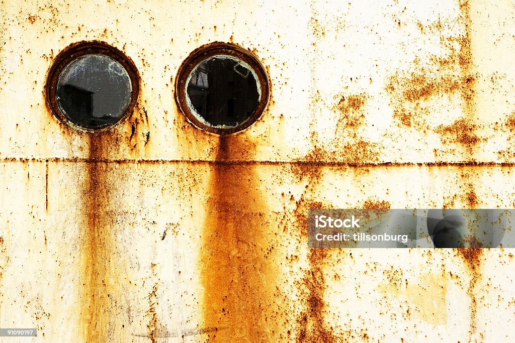 Oxidación Portillas de envío - Foto de stock de Acero libre de derechos
