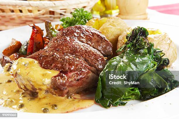 Sirloin Steak Stock Photo - Download Image Now - Green Peppercorn, Steak, Argentina
