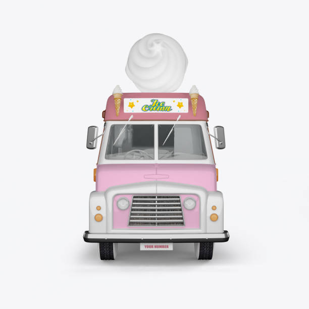 istock 3D render machines for ice cream on a white background 910912604