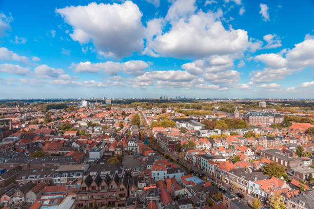 istock Delft, Netherlands - September 23 2017: Royal city Delft 910913376