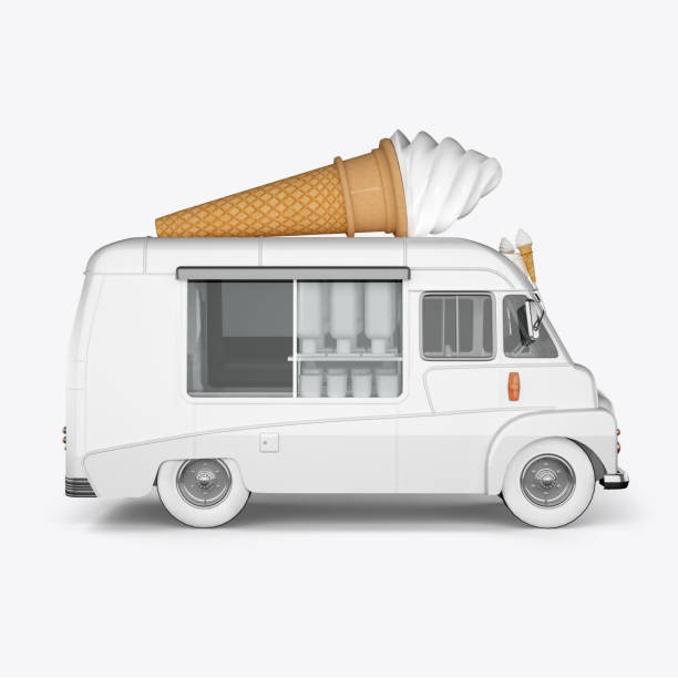 istock 3D render machines for ice cream on a white background 910913458