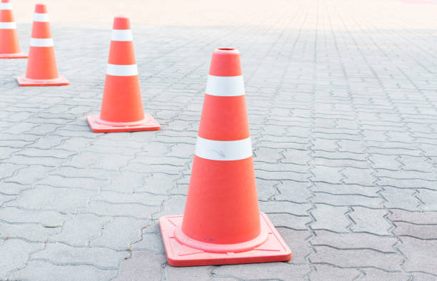 istock A Traffic cone on the road 910913542