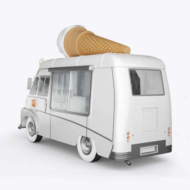 istock 3D render machines for ice cream on a white background 910913690