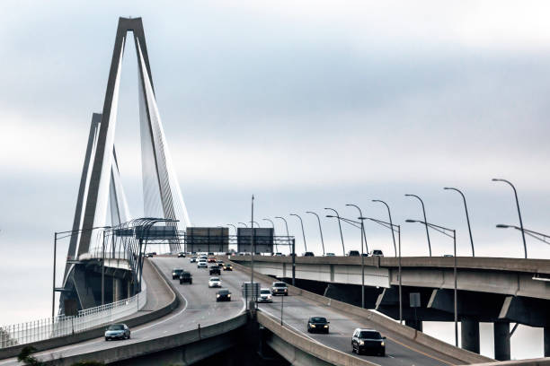 istock Cooper River Bridge traffic - Charleston, South Carolina 910914138