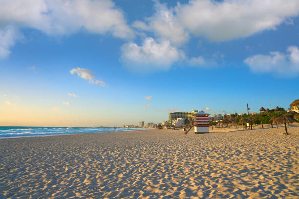 istock Cancun sunrise at Delfines Beach Mexico 910916762