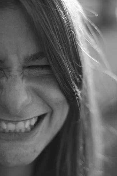 istock Young woman black and white portrait. 910926828