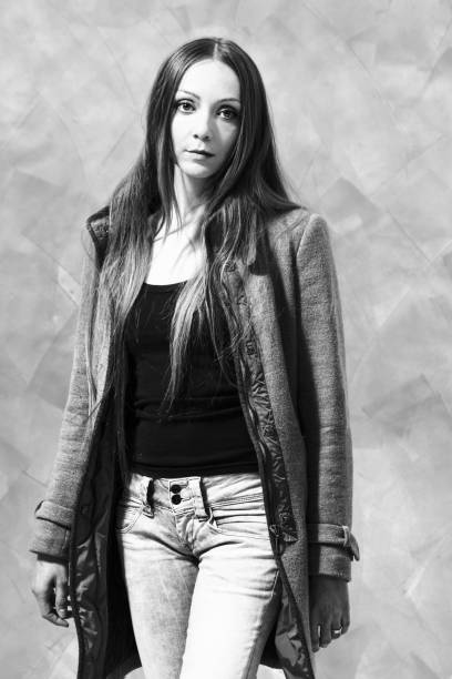 istock Woman dressed casual, black and white 910944866