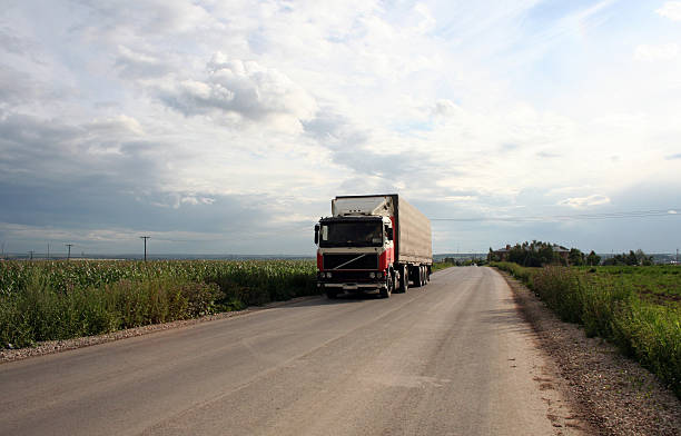 istock Truck on the road. 91095290