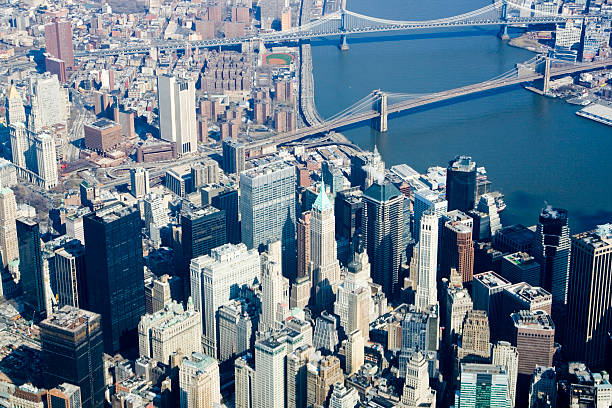 Manhattan Aerial 2 stock photo