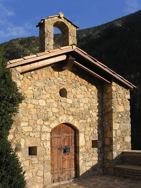 Sant Jaume de Tuixen chapel (Catalonia, Spain) stock photo