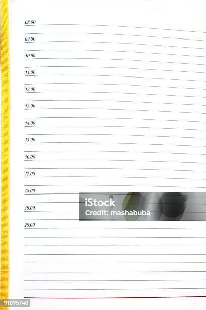 Page Of The Daily Log Stock Photo - Download Image Now - Adhesive Bandage, Adhesive Note, Advice