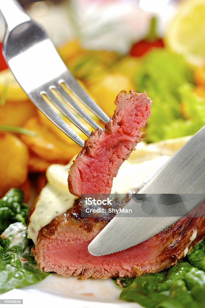 Stek z rostbefu obiad - Zbiór zdjęć royalty-free (Argentyna)