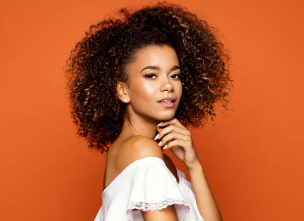 Beautiful african american female model
