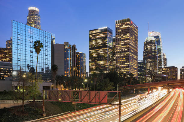istock Los Angeles Skyline at Night 910969282