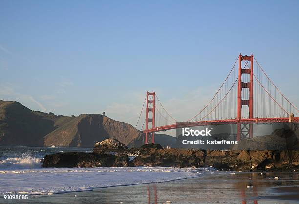 Baker Beach На Золотые Ворота В Санфранциско Калифорния — стоковые фотографии и другие картинки Береговая линия