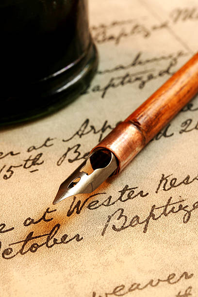 istock Nib Pen and Inkwell 91098923