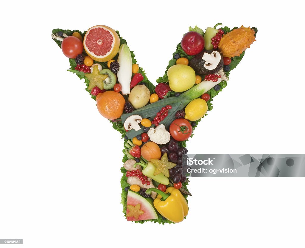 Alfabeto de saúde-Y - Royalty-free Abacate Foto de stock