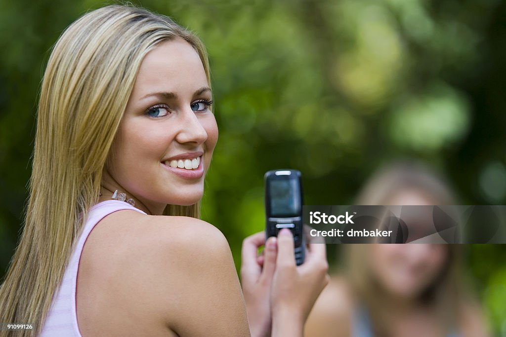 Kamera Handy - Lizenzfrei Attraktive Frau Stock-Foto