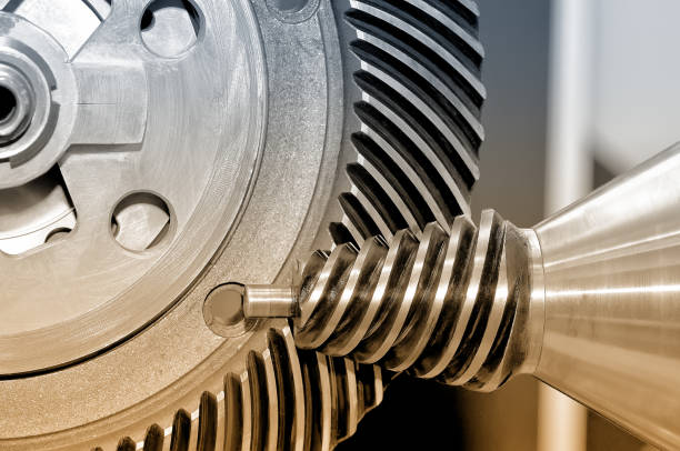 istock Industrial conical gear and a circular gear, cogwheel 910991288