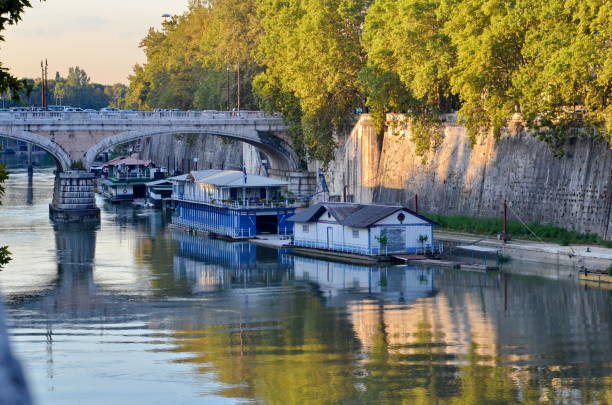 istock Bridge on the Tiber River, Rome, Italy. 910991526