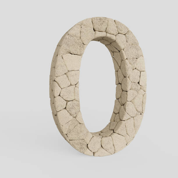 istock Number 0 Made of Lightly Colored Rocks 910991908