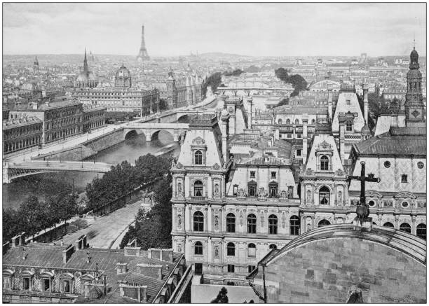 istock Antique photograph of World's famous sites: Paris 910996204