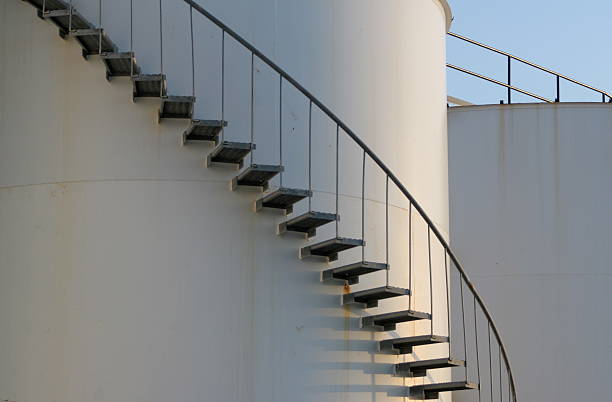 istock Ascending Oil Tank Stairway 91099982