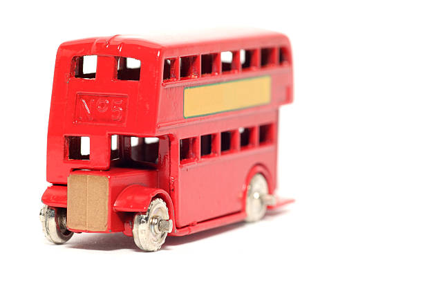 istock Old toy car London Bus 91100759