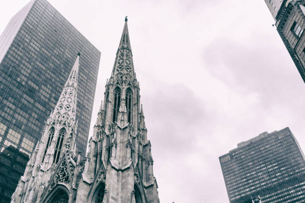 istock church dome in new york with buildings behind. 911011936