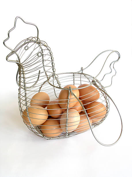 Eggs in The Basket 1 stock photo